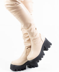 Bota Idalia Nude - Botas para Mujer