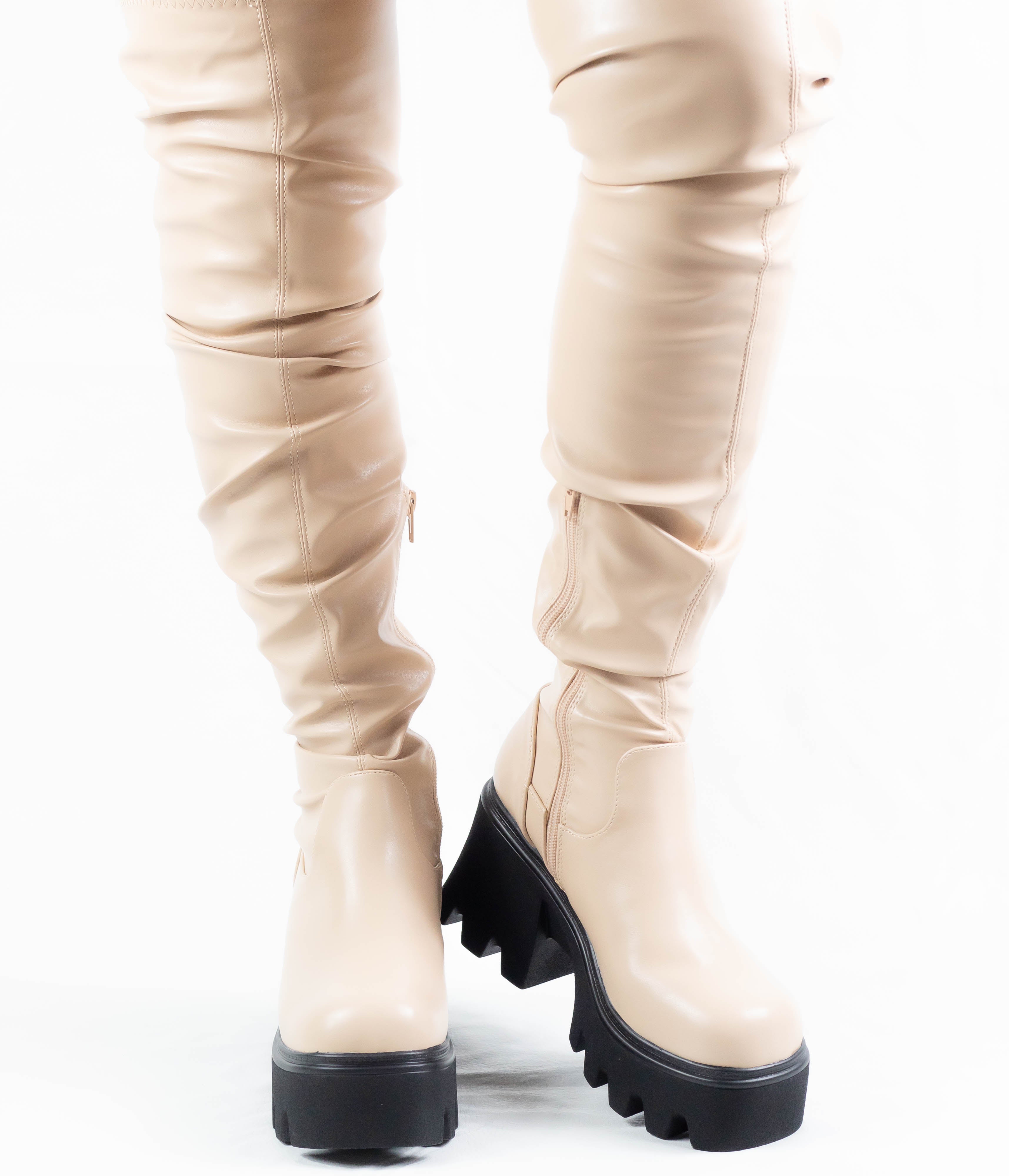 Bota Idalia Nude - Botas para Mujer