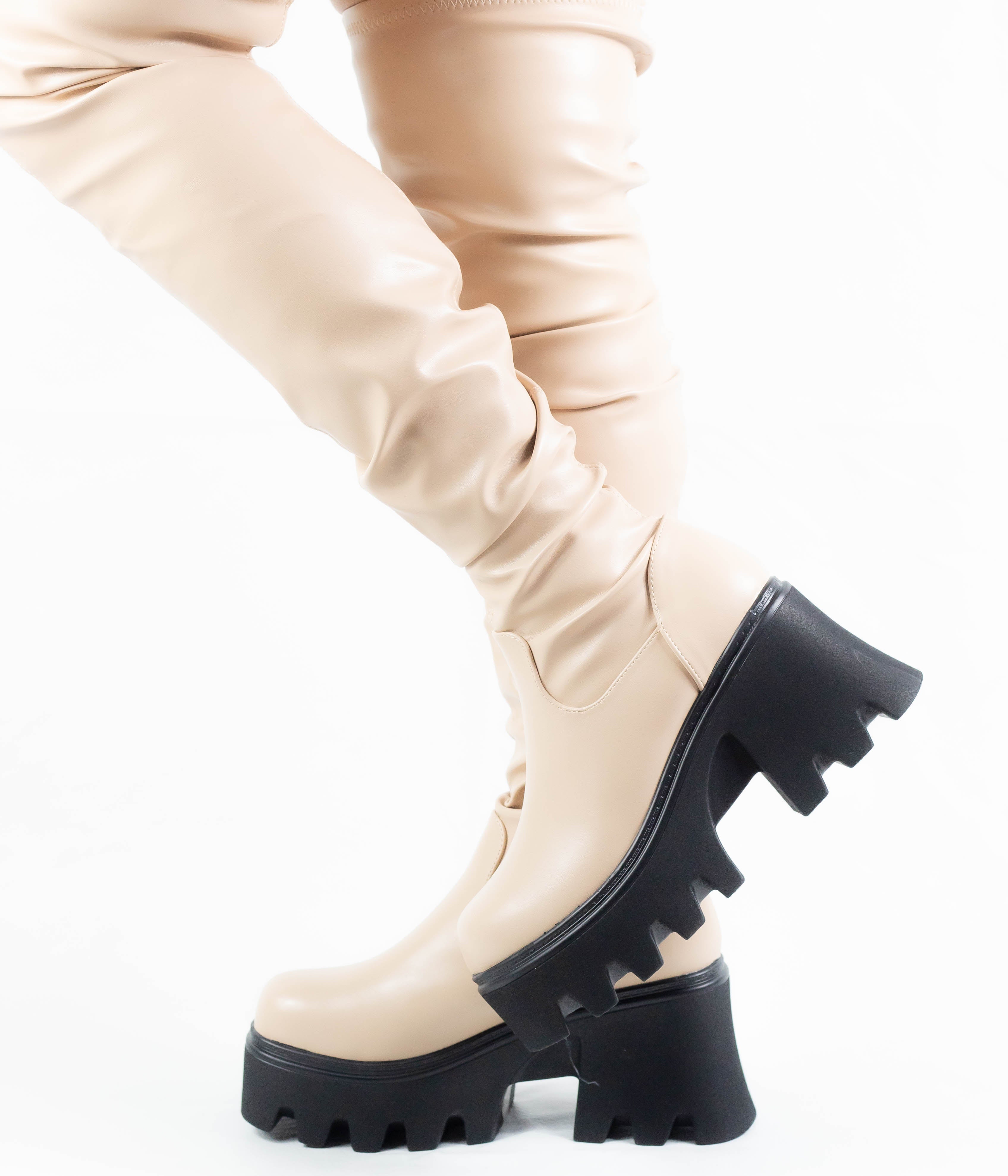 Bota Idalia Nude - Botas para Mujer