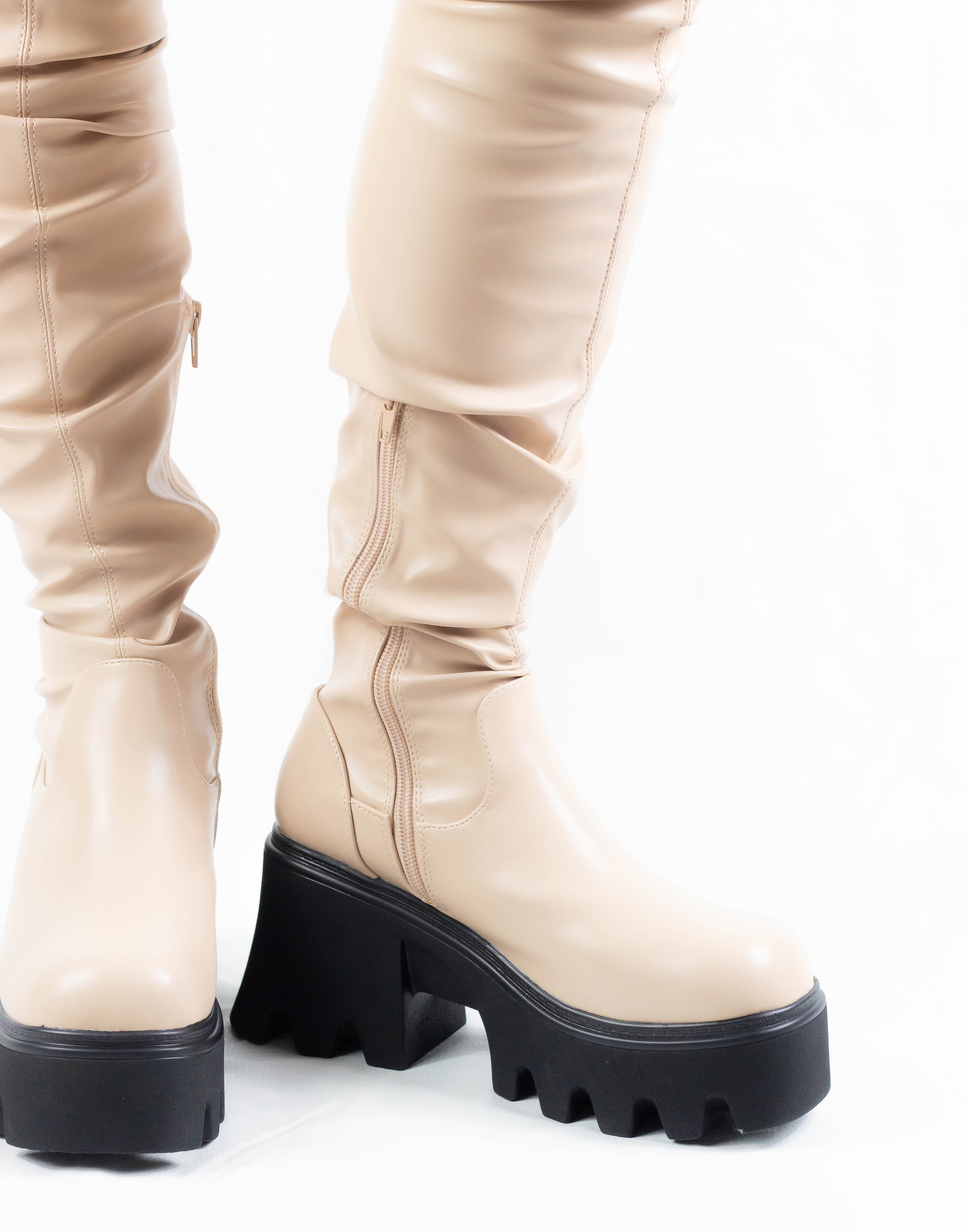 Bota Idalia Nude - Botas para Mujer